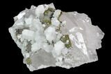 Quartz, Calcite and Pyrite Association - Fluorescent #92117-1
